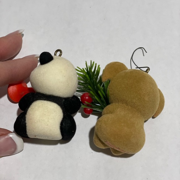 1983 Hallmark Christmas Ornaments Panda Koala bear - Picture 4 of 6